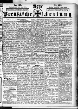 Neue preußische Zeitung vom 21.08.1880