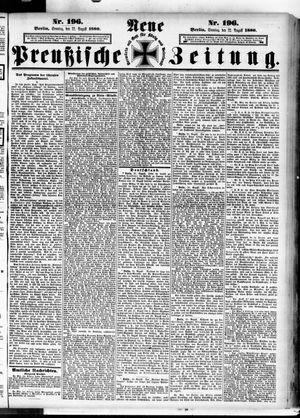 Neue preußische Zeitung vom 22.08.1880