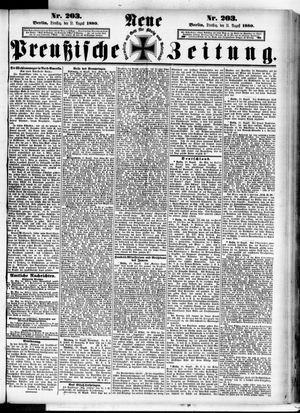 Neue preußische Zeitung vom 31.08.1880