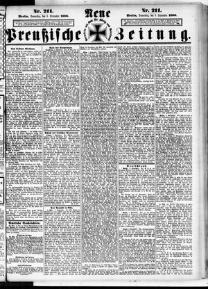 Neue preußische Zeitung vom 09.09.1880