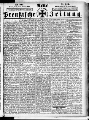 Neue preußische Zeitung vom 14.09.1880