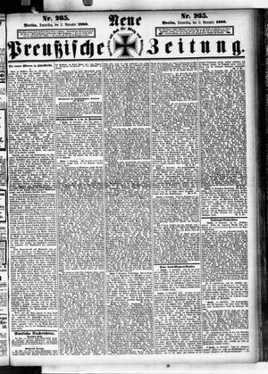 Neue preußische Zeitung vom 11.11.1880