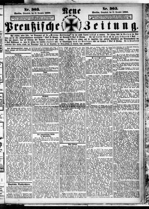 Neue preußische Zeitung vom 25.12.1880