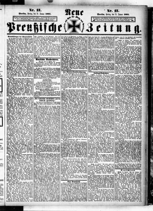 Neue preußische Zeitung vom 21.01.1881