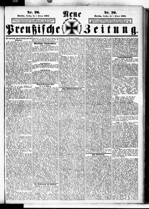 Neue preußische Zeitung vom 01.02.1881