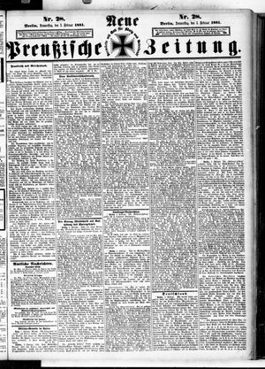 Neue preußische Zeitung vom 03.02.1881