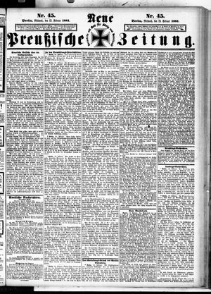 Neue preußische Zeitung vom 23.02.1881