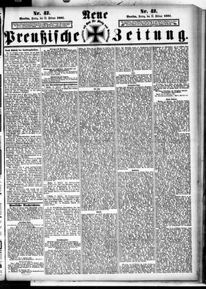 Neue preußische Zeitung vom 25.02.1881