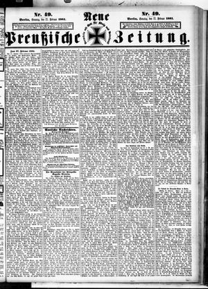 Neue preußische Zeitung vom 27.02.1881