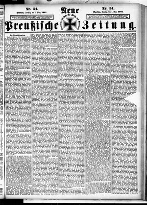 Neue preußische Zeitung vom 01.03.1881