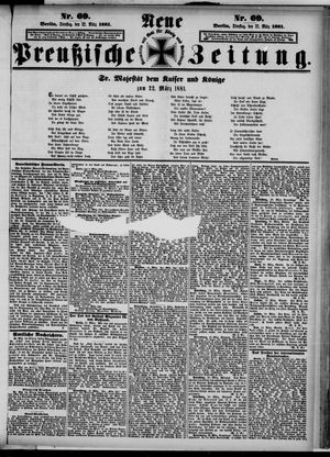 Neue preußische Zeitung vom 22.03.1881