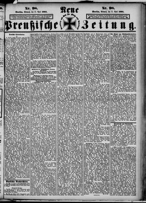 Neue preußische Zeitung vom 27.04.1881