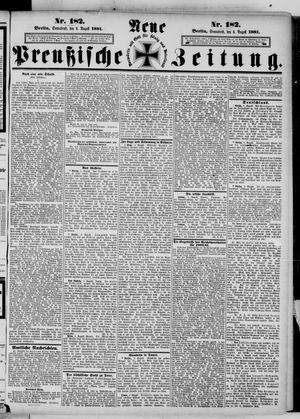 Neue preußische Zeitung vom 06.08.1881
