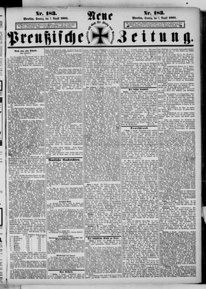 Neue preußische Zeitung vom 07.08.1881