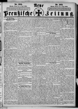 Neue preußische Zeitung vom 10.08.1881