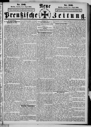 Neue preußische Zeitung on Aug 11, 1881