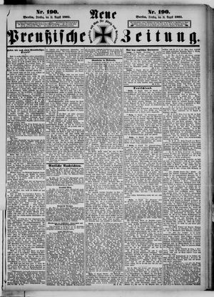 Neue preußische Zeitung on Aug 16, 1881