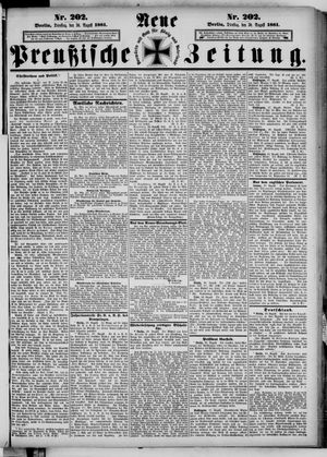 Neue preußische Zeitung vom 30.08.1881