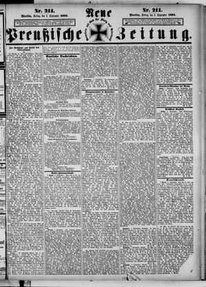Neue preußische Zeitung vom 09.09.1881