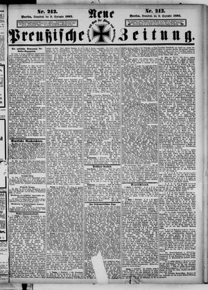 Neue preußische Zeitung vom 10.09.1881