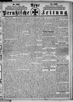 Neue preußische Zeitung vom 11.09.1881