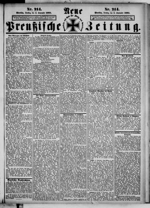 Neue preußische Zeitung vom 13.09.1881