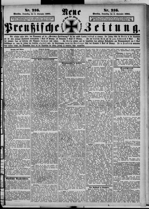 Neue preußische Zeitung vom 15.09.1881