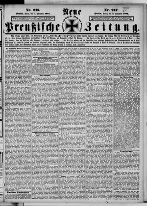 Neue preußische Zeitung vom 16.09.1881