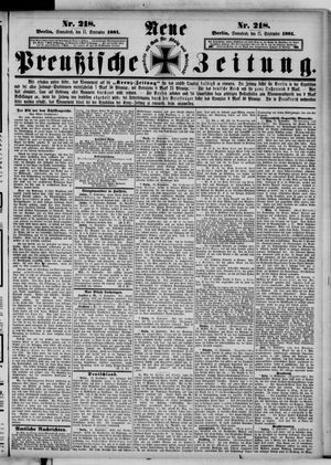 Neue preußische Zeitung vom 17.09.1881