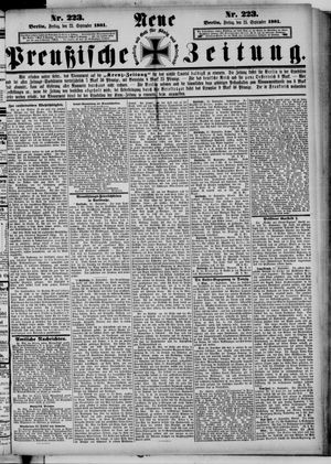 Neue preußische Zeitung vom 23.09.1881