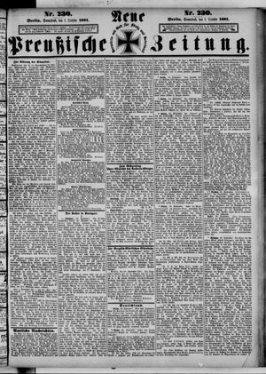 Neue preußische Zeitung vom 01.10.1881