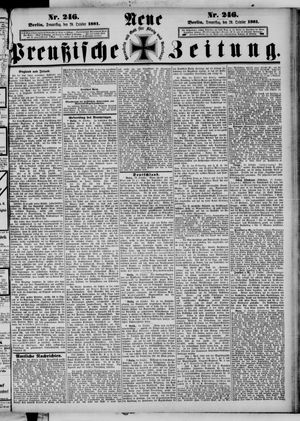 Neue preußische Zeitung vom 20.10.1881