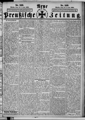 Neue preußische Zeitung vom 21.10.1881