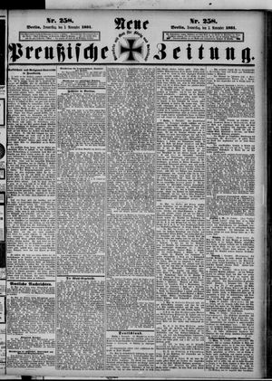 Neue preußische Zeitung vom 03.11.1881