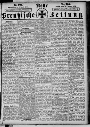 Neue preußische Zeitung vom 11.11.1881