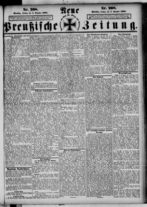 Neue preußische Zeitung vom 15.11.1881