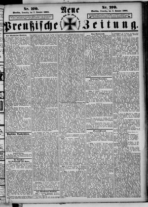 Neue preußische Zeitung vom 17.11.1881