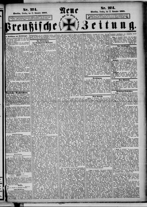 Neue preußische Zeitung vom 22.11.1881
