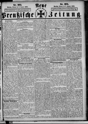 Neue preußische Zeitung vom 23.11.1881