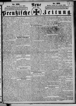 Neue preußische Zeitung vom 24.11.1881