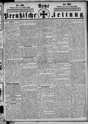 Neue preußische Zeitung vom 25.11.1881