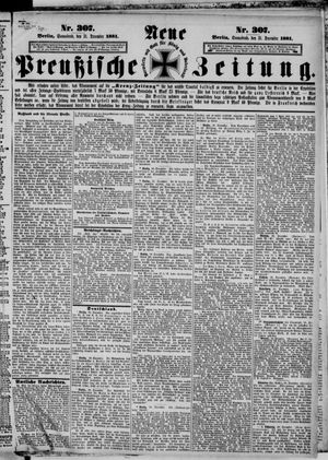 Neue preußische Zeitung vom 31.12.1881
