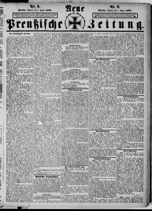 Neue preußische Zeitung vom 08.01.1882