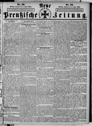 Neue preußische Zeitung vom 14.01.1882