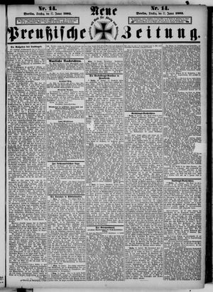 Neue preußische Zeitung vom 17.01.1882