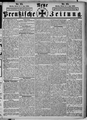 Neue preußische Zeitung vom 18.01.1882
