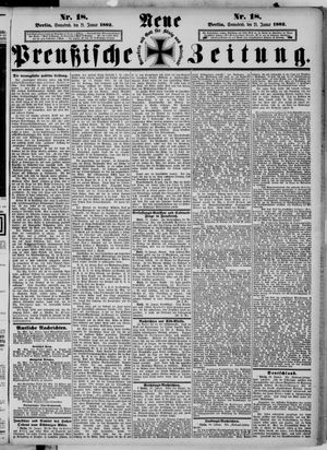 Neue preußische Zeitung vom 21.01.1882