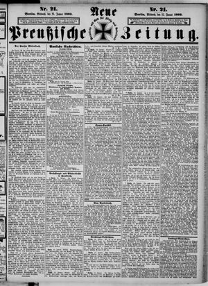 Neue preußische Zeitung vom 25.01.1882