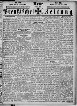 Neue preußische Zeitung vom 27.01.1882