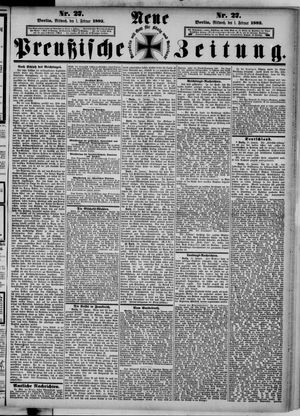 Neue preußische Zeitung vom 01.02.1882